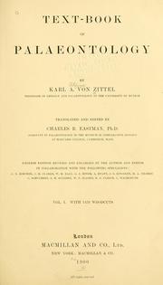 Text-book of palaeontology by Karl Alfred von Zittel