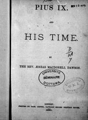 Cover of: Pius IX and his time
