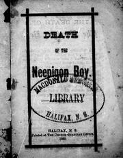 Cover of: Death of the Neepigon boy