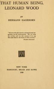 Cover of: That human being by Hermann Hagedorn