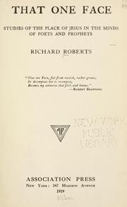 That one face by Roberts, Richard