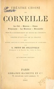 Cover of: Théatre choisi by Pierre Corneille