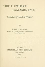 Cover of: "The flower of England's face" by Julia C. R. Dorr