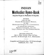 Cover of: Indian Methodist hymn-book by Crosby, Thomas, C. M. Tate