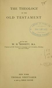 Cover of: The theology of the Old Testament. by William Henry Bennett