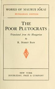 Cover of: Poor plutocrats by Jókai, Mór