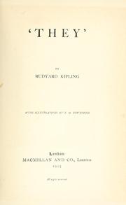 They by Rudyard Kipling