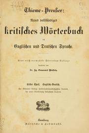 Cover of: Thieme-Preusser | Friedrich Wilhelm Thieme