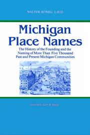 Michigan place names by Walter Romig