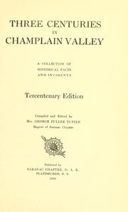 Cover of: Three centuries in Champlain valley by Maria Jeannette Brookings Tuttle