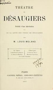 Cover of: Théâtre: précédé d'une introd. et de la liste des pìeces de Désaugiers