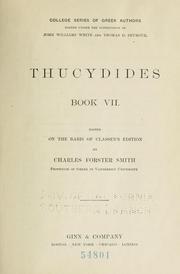 Cover of: Thucydides: book VII.