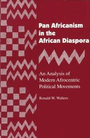 Cover of: Pan Africanism in the African diaspora