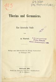 Tiberius und Germanicus by A Viertel