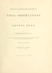 Cover of: Tidal observations in the Arctic seas