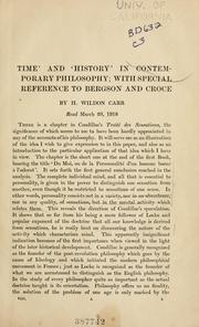 Cover of: Time' and history' in contemporary philosophy by Herbert Wildon Carr