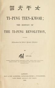 Cover of: Ti-ping tien-kwoh by Augustus F. Lindley