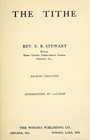 The tithe by Elmer Bryan Stewart