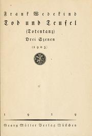 Cover of: Tod und Teufel.: Totentanz, drei Szenen, 1905.