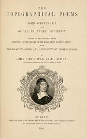 Cover of: topographical poems of John O