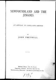 Cover of: Newfoundland and the jingoes by John Fretwell