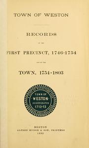Cover of: Town of Weston by Weston (Mass.)