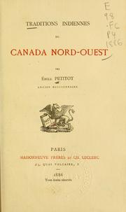 Cover of: Traditions indiennes du Canada nord-ouest