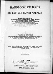 Cover of: Handbook of birds of eastern North America by by Frank M. Chapman.