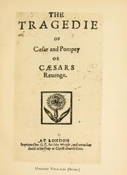 Cover of: The tragedy of Caesar's revenge.