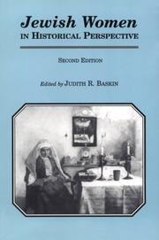 Cover of: Jewish women in historical perspective by edited by Judith R. Baskin.