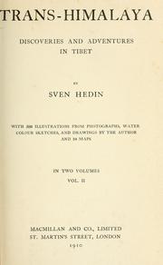 Cover of: Trans-Himalaya by Sven Hedin