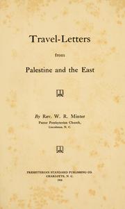 Cover of: Travel-letters from Palestine and the East