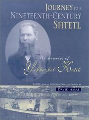 Cover of: Journey to a Nineteenth-Century Shtetl: The Memoirs of Yekhezkel Kotik (Raphael Patai Series in Jewish Folklore and Anthropology)