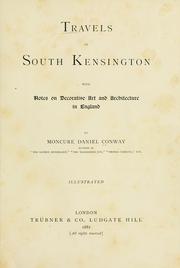Cover of: Travels in South Kensington by Moncure Daniel Conway