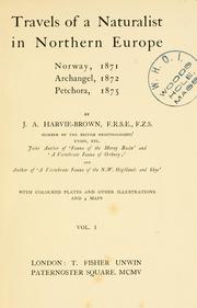 Cover of Travels of a naturalist in northern Europe