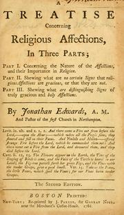 Cover of: A treatise concerning religious affections by Jonathan Edwards