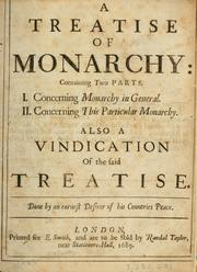 A treatise of monarchy by Philip Hunton