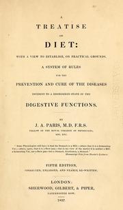 Cover of: A treatise on diet by John Ayrton Paris