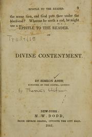 Cover of: treatise on divine contentment