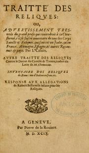 Traité des reliques by Jean Calvin