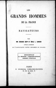 Cover of: Les grands hommes de la France: navigateurs