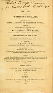 Cover of: treatise on verminous diseases: preceded by the natural history of intestinal worms, and their origin in the human body