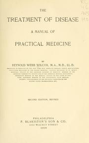 Cover of: treatment of disease: a manual of practical medicine