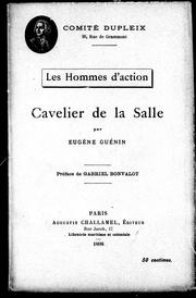 Cover of: Cavelier de la Salle by Eugène Guénin