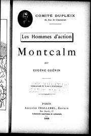 Cover of: Montcalm by Eugène Guénin
