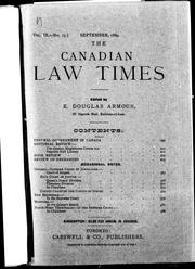 Cover of: Federal government in Canada