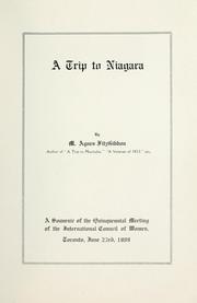 Cover of: trip to Niagara