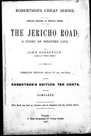 Cover of: The Jericho road by by John Habberton.