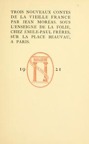 Cover of: Trois nouveaux contes de la vieille France