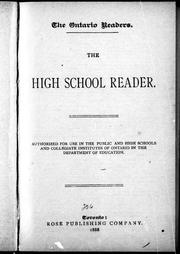 Cover of: The High school reader | 